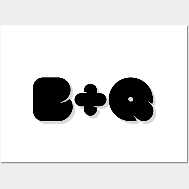 Initials B+Q Wall Art by Felicias portraits